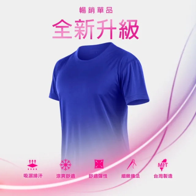 【HODARLA】三件組FLARE 100 PLUS 男女款短袖T恤排汗衫 台灣製(共9色-5XL 超防曬 團體服)