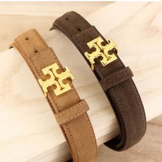 【米蘭精品】現貨秒發 100%真皮皮帶牛皮腰帶手工窄版細皮帶女牛仔褲休閒褲長褲(高階感復古反絨4色74jp84)