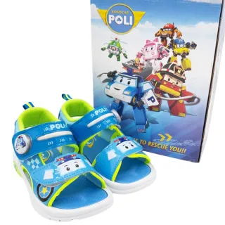 【POLI 波力】台灣製波力救援小隊電燈涼鞋-波力款 