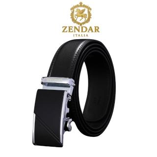 【ZENDAR】臺灣總代理 限量2折 頂級小牛皮皮革自動扣頭男用皮帶 6824M 全新專櫃展示品(送禮盒提袋)