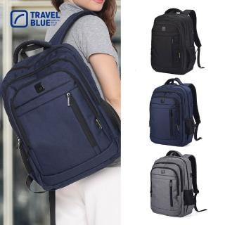 【Travel Blue 藍旅】618 VANGUARD款 筆電後揹包-黑/海軍藍/灰 防水包 電腦包/商務揹包 TB3080