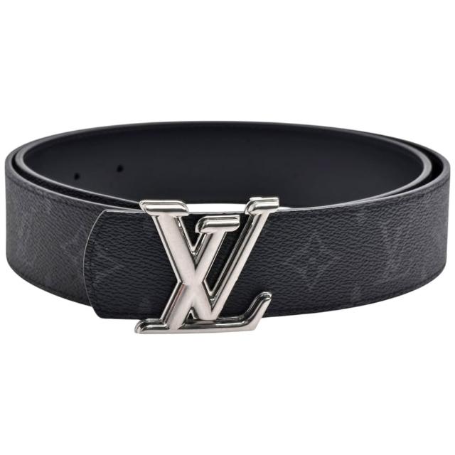 LV LOUIS VUITTON路易威登 M8846T Dimension 40 經典 Eclipse 帆布銀釦雙面腰帶/皮帶