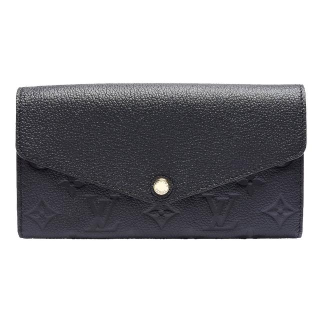 LV LOUIS VUITTON路易威登 M61182 Monogram Empreinte SARAH 小牛皮信封式長夾