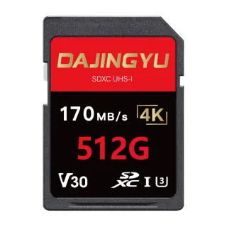 【大鯨魚】512G SDXC UHS-I V30 U3 SD卡 170MB/s 黑金系列(記憶卡)