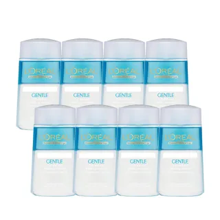 【LOREAL Paris 巴黎萊雅】溫和眼唇卸妝液125ml_8入組