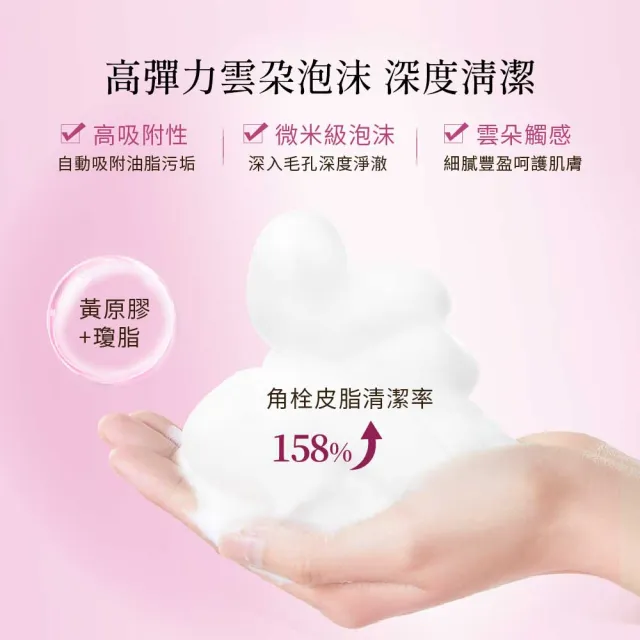 【Attenir 艾天然】緊緻塑顏潔面乳120g(微米級泡沫 精華抗老成分 洗面乳 洗臉 清潔 日本原裝進口 官方直營)