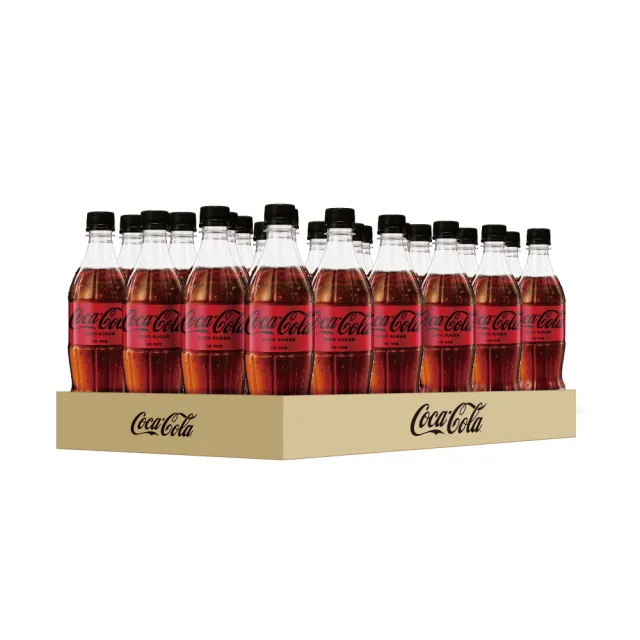 【Coca-Cola 可口可樂ZERO SUGAR】無糖零卡寶特瓶600mlx2箱(共48入)