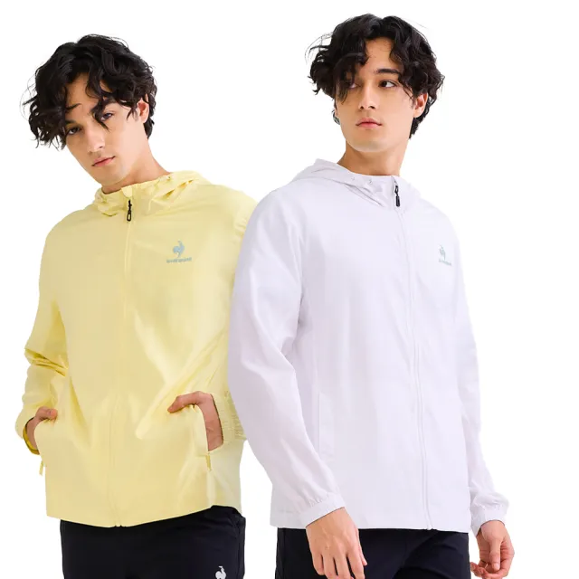 【LE COQ SPORTIF 公雞】抗UV/防潑水防風外套 男女-4色-LWV61663_LWV62663