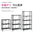 【Ashley House】一秒開合免安裝-70大面寬摺疊附輪置物層架-四層(收納架/置物架/層架/電器架/廚房架)
