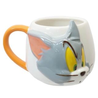 【sunart】Tom and Jerry 湯姆貓與傑利鼠 立體造型馬克杯 350ml 湯姆貓