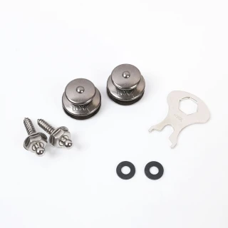 【Loxx】德製吉他貝斯安全背帶釦 鍍鎳 LOXX-E-NICKEL-BK(原廠公司貨 商品保固有保障)