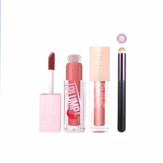 【MAYBELLINE 媚比琳】玻尿酸嘟嘟唇蜜/辣辣豐唇蜜 2入組(#嘟嘟棒 #辣辣棒)