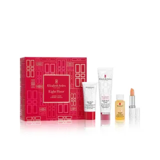【伊麗莎白雅頓】官方直營 八小時全明星組(潤澤霜50ml+平衡油30ml+手霜30ml+護唇膏)