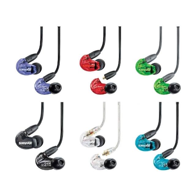 【SHURE】SE215 耳道式監聽耳機(公司貨保證)