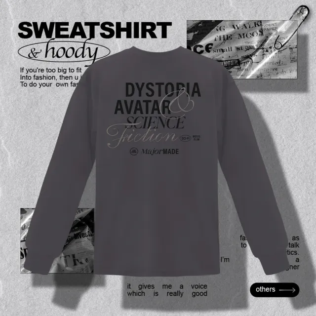 【MAJOR MADE】疊層草寫字彈力機能長T(草寫/高彈力/機能長T)