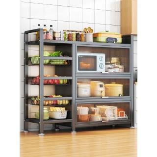 【匠俱】廚房置物架 帶門櫃 86×32×88C(廚房架 層架 收納架 鐵架 電器架 置物架)
