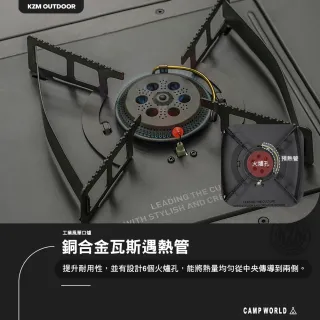 【KZM】工業風單口爐(IGT 一單位 露營廚具 露營炊具 露營裝備 露營烤爐 露營 逐露天下)
