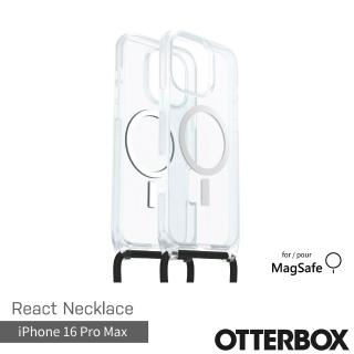【OtterBox】iPhone 16 Pro Max 6.9吋 ReactNecklace 簡約掛繩輕透防摔殼-透(支援MagSafe)