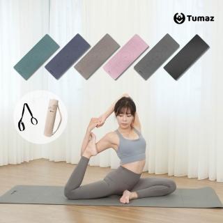 【Tumaz 月熊】5mm PU天然橡膠瑜珈墊 附帆布背袋、背帶(升級耐磨)