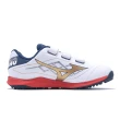 【MIZUNO 美津濃】棒壘球鞋 Cushionrevo DIA Trainer Wide 男鞋 寬楦 白 藍 魔鬼氈 支撐(11GT2525-42)