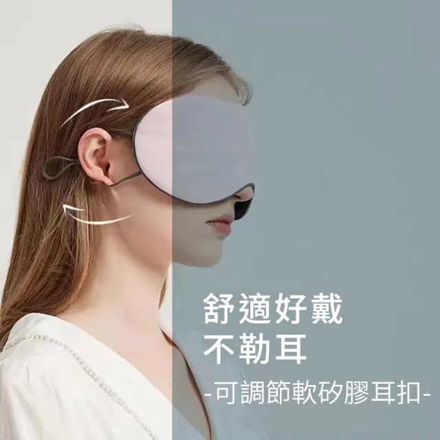 【挪威森林】買一送一共2入 溫感涼感雙面兩用遮光眼罩(舒眠眼罩 睡眠眼罩 旅行眼罩)