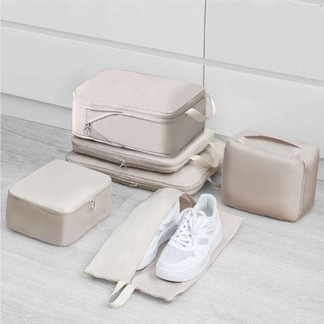 【ONE HOUSE】收納趣收納袋-壓縮款-六件組 2入-共12件組(旅遊收納袋/外出收納袋/壓縮袋)