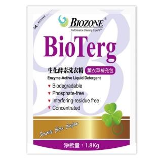 【美國百龍Biozone洗衣精】補充包1800ml X 5入(暮光薰衣草)
