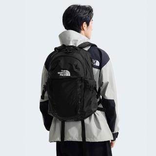 【The North Face 官方旗艦】北面男女款黑色便捷收納休閒後揹包｜52SH4HF(筆電包/登山包)