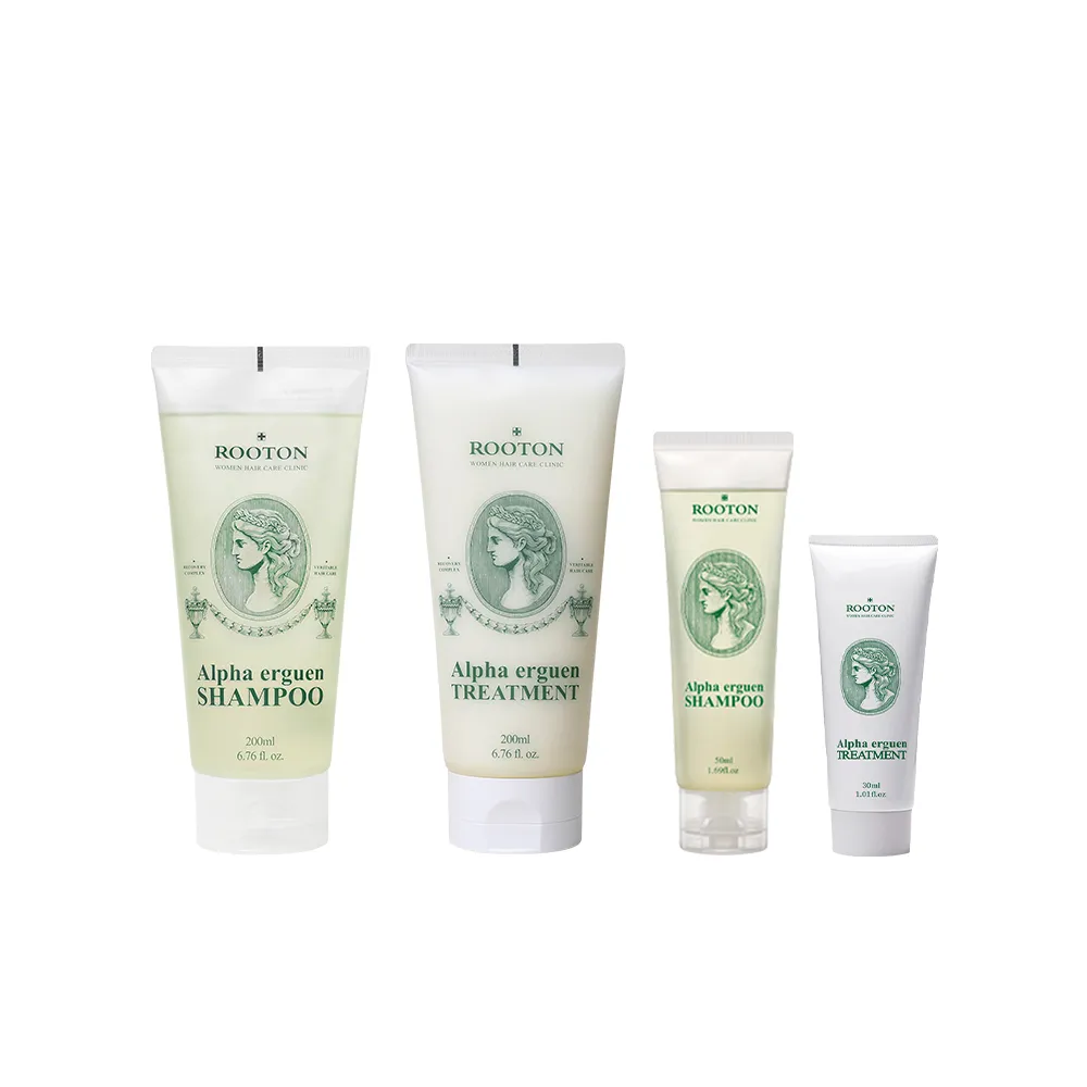 【ROOTON 官方直營】護髮豐盈洗髮護髮4件組(洗髮精200ml+護髮素200ml+洗髮精50ml+護髮素30ml)