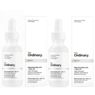 【The Ordinary】The Ordinary 10%菸鹼胺 1%鋅精華液 30ml2入(送三合一LED美妝鏡)
