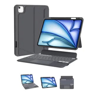 【eiP】Magnetix 2 iPad鍵盤 磁吸可拆式藍牙鍵盤(iPad Air M2/M3 13吋、Pro 12.9吋 巧控鍵盤 iPad保護殼)
