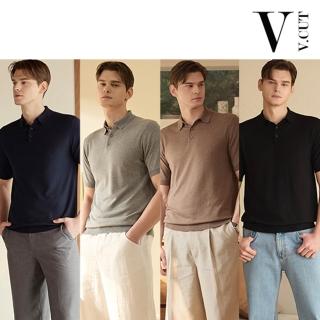 VCUT涼夏亞麻混紡型男polo衫4件
