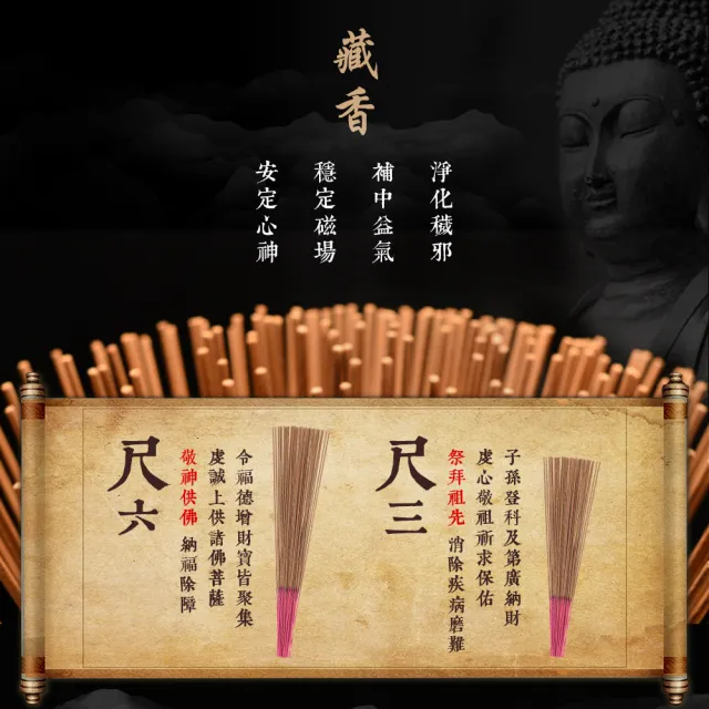 【富山香堂】618直播返場_十藥七寶 佛祖聖物  秘製除障納福香1斤裝(尺3.尺6)