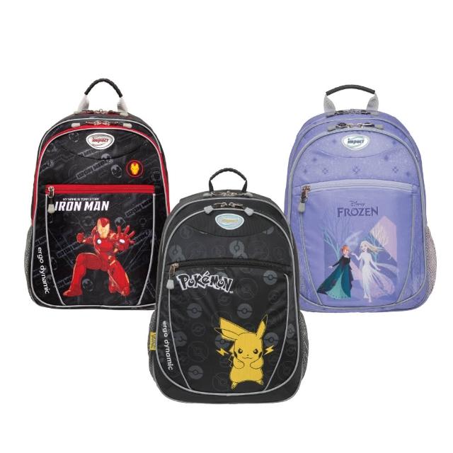 【IMPACT 怡寶】聯名輕量成長型護脊書包-寶可夢/冰雪奇緣/鋼鐵人｜momo限定(國小 小學 兒童 學生)