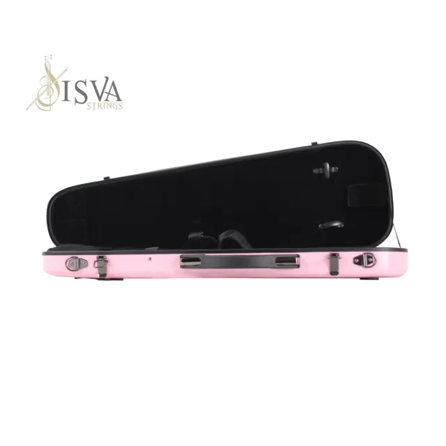 【ISVA Strings】Fancy K.碳纖小提琴盒 蜜桃粉 1/8-1/2專用 輕體設計1.3kg (年度最低價｜防水硬盒限時七折)