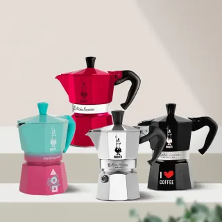 【Bialetti 比亞樂堤】經典摩卡壺MOKA-3杯份-含魷魚遊戲聯名(義式濃縮/原廠保固2年/免插電咖啡機)