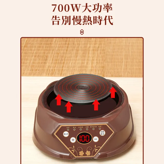 【tounichi 東日】智慧多功能電動陶瓷養生壺藥壺(分體式設計/藥膳兩用/智慧預約)