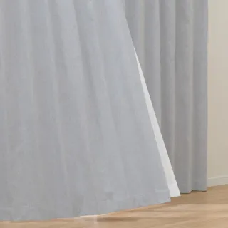 【NITORI 宜得利家居】遮光1級 隔熱 隔音 窗簾 RD113 GY 100×178×1(窗簾 RD113)