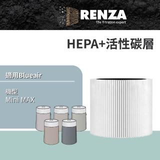【RENZA】適用 Blueair Mini MAX 空氣清淨機(HEPA+活性碳 濾網 濾芯 濾心)