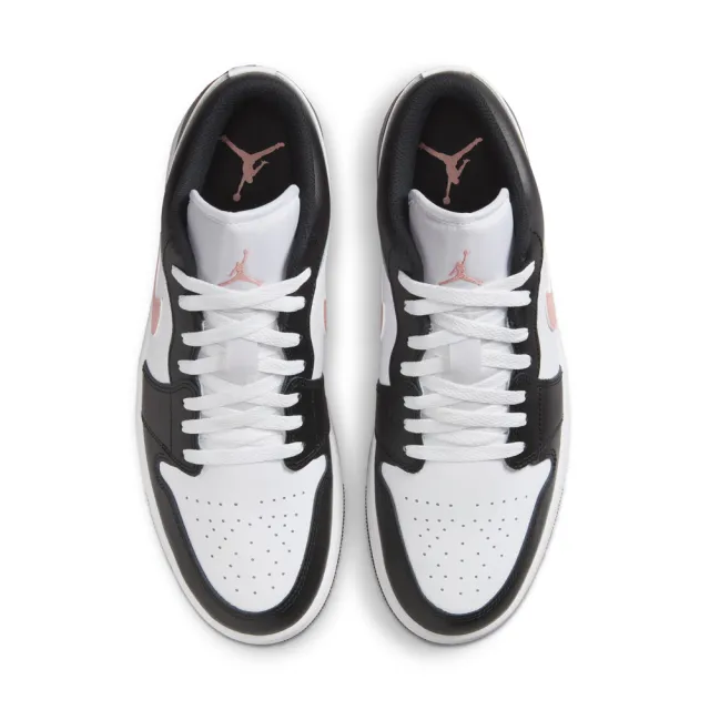 【NIKE 耐吉】休閒鞋 男鞋 運動鞋 AJ1 喬丹 AIR JORDAN 1 LOW 白黑粉 553558-165