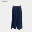 【JESSICA】舒適百搭亞麻棉質顯瘦長寬褲J53202（藏藍）