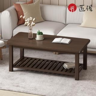 【匠俱】客廳茶几桌簡約 雙層加厚加粗100x60x47CM(時尚小茶桌 茶臺 多功能茶几 日式矮桌 咖啡桌 會客桌)