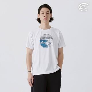 【ADISI】男UPF50+防曬抑菌圓領短袖排汗衣 AL2511031 白色(抗UV 吸濕排汗 防臭 彈性)