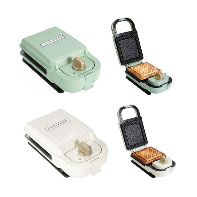 【MATURE 美萃】熱壓三明治鬆餅機 CY-1622(烤盤任選二入)