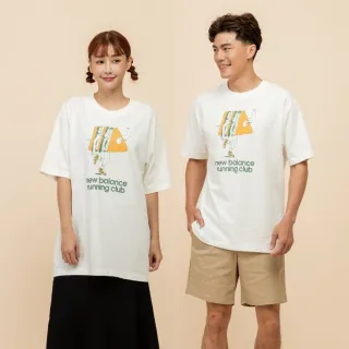 【NEW BALANCE】NB 可愛插畫短T/短袖上衣_MT51911SST_中性_米白色(美版 版型偏大)