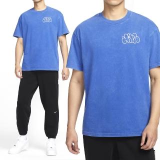 【NIKE 耐吉】AS M NK TEE M90 NAOS 男款 藍色 中磅 落肩 寬鬆 短袖 HJ3316-480