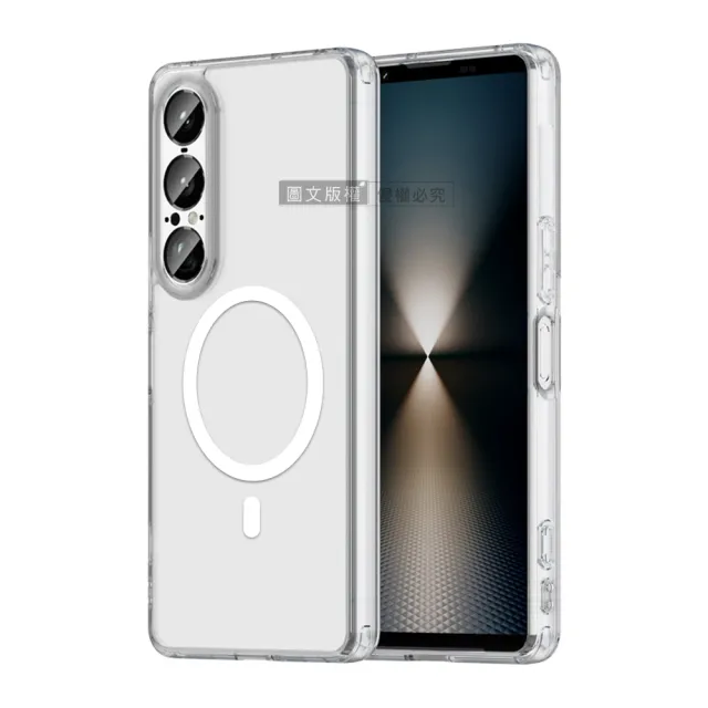 【彩煥清透】SONY Xperia 1 VII 七代 強力磁吸5D抗發黃 四角氣囊防摔軟邊手機殼