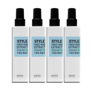 【SOFEI 舒妃】型色家 髮根不扁塌蓬蓬水x4瓶(180ml/瓶)