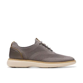 【Clarks】男鞋 Brantin Knit 寬楦美感異材質輕量休閒鞋(CLM81964C)