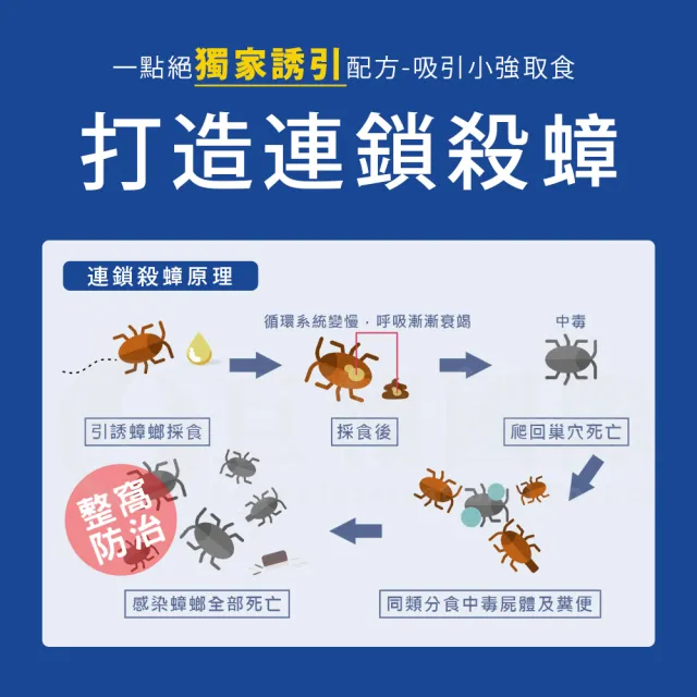 【一點絕】2%凝膠餌劑 5g-3入 贈除蟑餌盒3個(德國巴斯夫出品/除蟑螂)